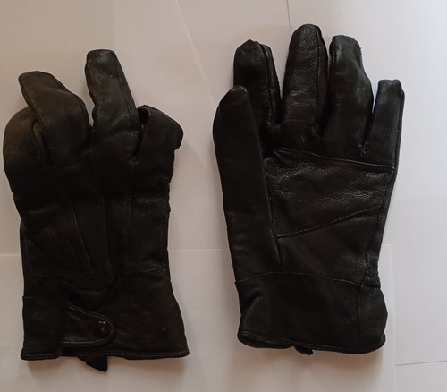 Gants noir cuir - noir, ⚠️