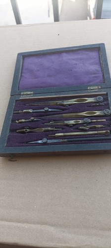 Boîte compas ancienne 1870 - boîte, de