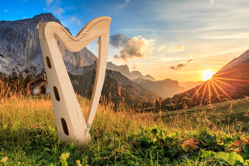 Irlandais celtique harpe - irlandais,