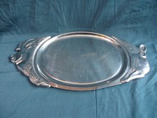 plat de service en inox,motif animalier, cochon