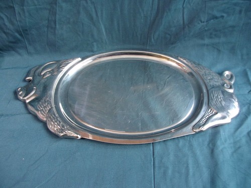 Plat service inox motif - service, en