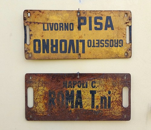 Plaques train italia - plaques,