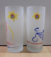 LIPTON ICE TEA ADVERTISIGN SET OF TWO GLASSES