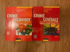 Lot 2 livres:chimie organique chimie générale PACES,CAPES, LICENCE édition DUNOD