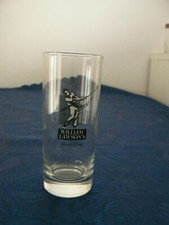 OLD WILLIAM LANSON'S SCOTCH WHISKY ADVERTISING GLASS VINTAGE BAR COLLECTION 