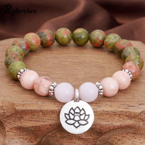 Bracelet perles jaspe - bracelet, de