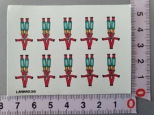 ANTIQUE/OLD DECALS 1/43 RED 5 DOT SAFETY HARNESSES - CARPENA DCC13