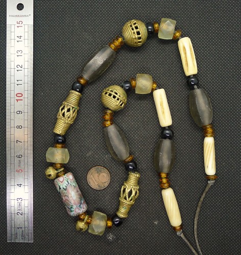 50cm collier perle verre - collier,