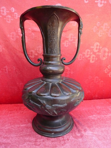 Belle vieux vase - en, bronze