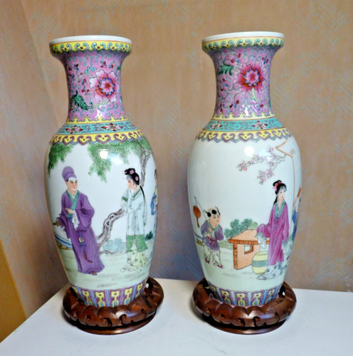 Anciens vases chinois paire - vases,