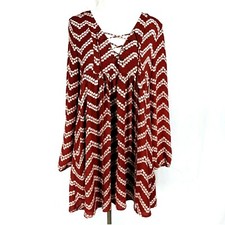 Blu Pepper Womens Red Floral