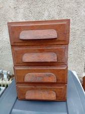 LOT 4 TIROIRS ANCIENS POUR MOBILIER BUREAU RANGEMENT
