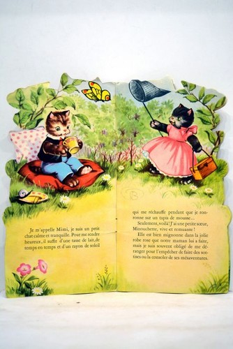 Livre ancien les deux chatons - livre,