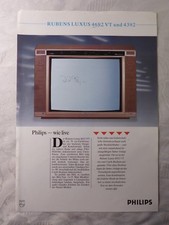 Ancien Prospectus Collection Téléviseur TV Philips Rubens Luxe 4692 VT