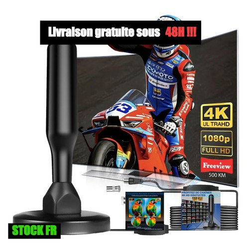 Antenne intérieure tnt hd - intérieure,