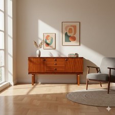 Buffet Bas Vintage Teck Volets