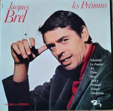 JACQUES BREL  Les Prénoms LP