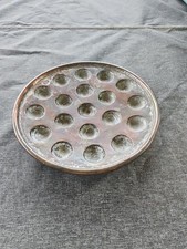 antique copper dish cooking eggs snails antique 