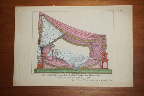 Gravure couleur xix costume - xix,