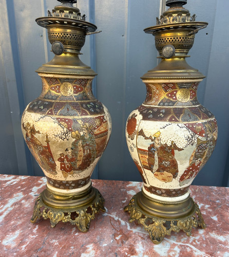 Paire lampe huile - de,