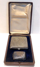 Coffret Etui à cigarettes en argent massif + Pyrogene Vesta Case Solid Silver 