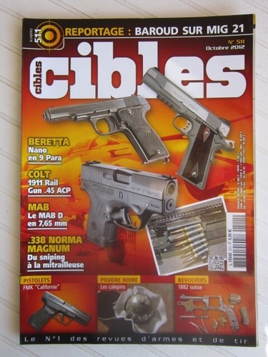 Cibles 511 beretta nano - n°, /beretta