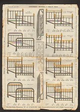 PARIS (XI°) BED & BED BASES Metallic "F.G. GENIN" Tract en 1907