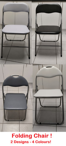 Pliable chaise rembourré - pliable, cuir
