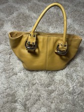 Tignanello Yellow Leather Purse 