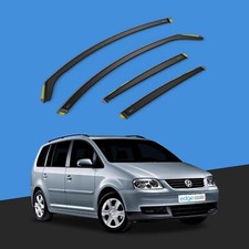 VW Touran MK1 2003-2015 5 Door MPV Wind Deflectors 4pc Tinted