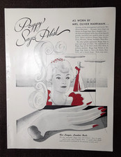 1938 PEGGY SAGE Nail POLISH Magazin AD~Mrs Oliver/GRACE HARRIMAN~Bellodgia Caron