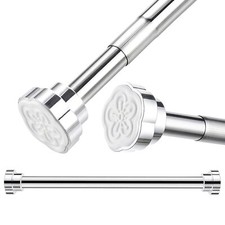 Tringle Extensible 40-55cm Barre Télescopique Acier Inoxydable Tringle à Ride...