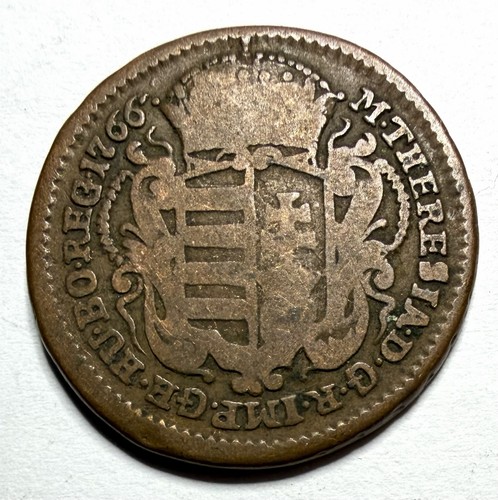 Pièce denier 1766 hongrie - denier,