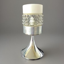 Lampe Space Age Chrome Verre Bulles 70 Vintage 