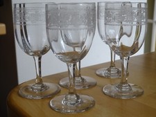 BACCARAT 5 ANCIENS VERRES