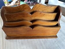 Ancien Porte Lettres En Bois Massif