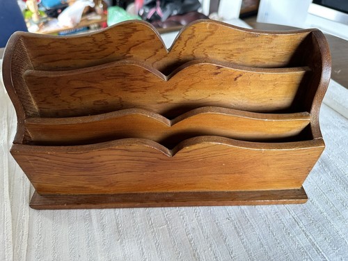 Ancien porte lettres - lettres, bois