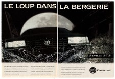 1996 CADILLAC Seville STS Vintage Original 2-page Print AD Black photo Canada FR