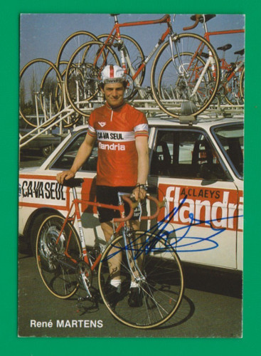 Cyclisme carte cycliste rene - carte,