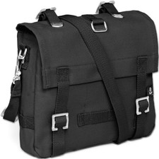 Brandit Petit Coton Canvas Sécurité Sac Armée Épaule Pack Police Sacoche Noir