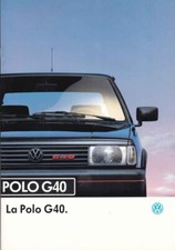 Catalogue Brochure VW Polo G40