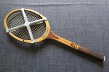 SNAUWAERT - RAQUETTE TENNIS BOIS - GOLDEN STARS - PRESSE ZEPHIR - VINTAGE - OCC