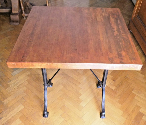 Table bistrot plateau bois - bistrot,