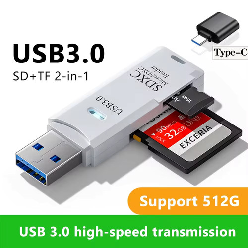 Lecteur cartes usb type - 3.0, c