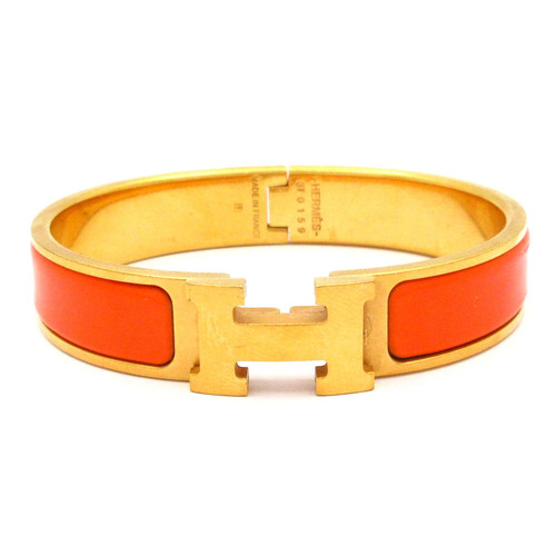 Hermes clic gold - h, orange