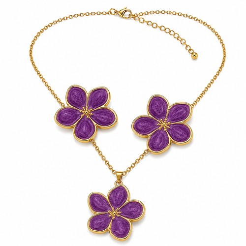 Parure collier boucles - parure,