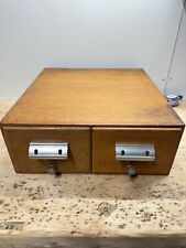 Small 2 Drawer Wooden Craft Furniture/Burgery haberdashery.
