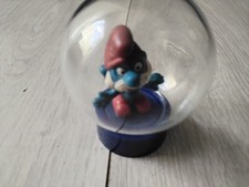 Antique Smurfs Snowball Glass