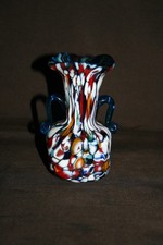 Vase style  MURANO - Fond bleu