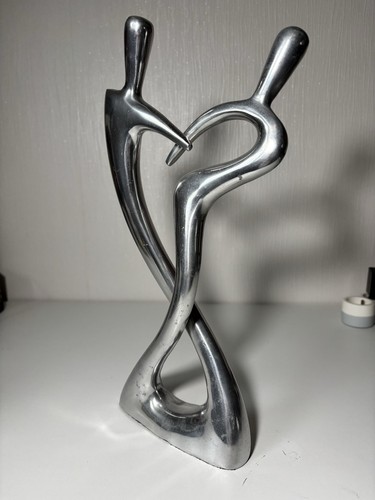 Statue métal couple forme - couple,